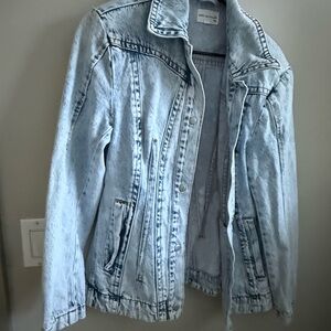 Avec Les Filles Light Blue Denim Jacket